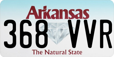 AR license plate 368VVR