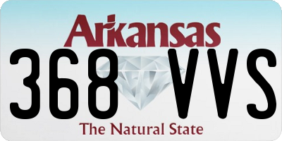 AR license plate 368VVS