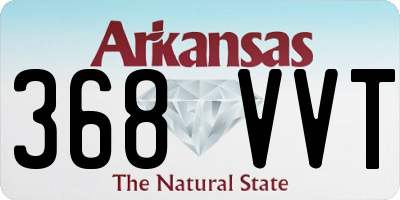 AR license plate 368VVT