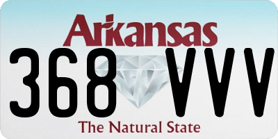 AR license plate 368VVV