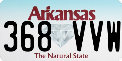 AR license plate 368VVW