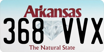 AR license plate 368VVX