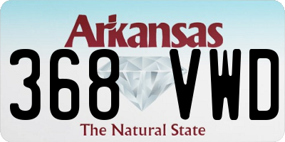 AR license plate 368VWD