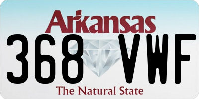 AR license plate 368VWF