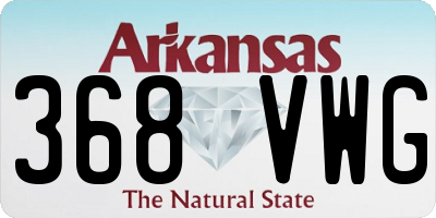 AR license plate 368VWG