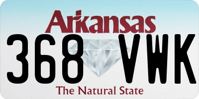AR license plate 368VWK