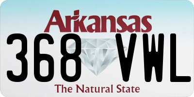AR license plate 368VWL