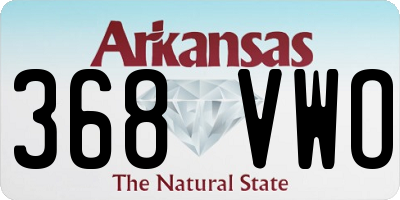 AR license plate 368VWO