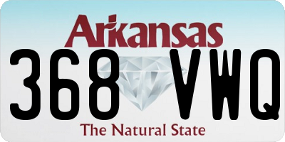 AR license plate 368VWQ