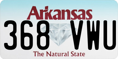 AR license plate 368VWU