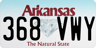 AR license plate 368VWY