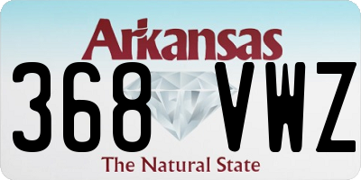 AR license plate 368VWZ
