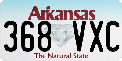 AR license plate 368VXC