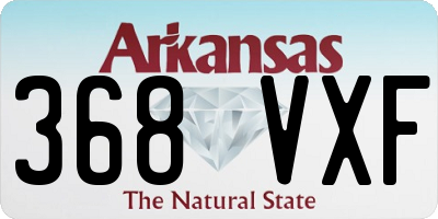 AR license plate 368VXF