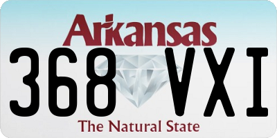 AR license plate 368VXI