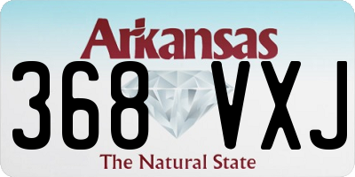 AR license plate 368VXJ