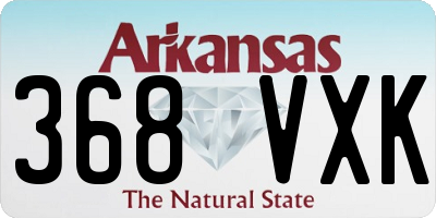 AR license plate 368VXK