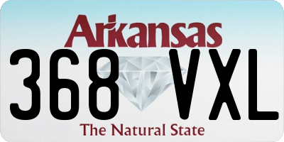 AR license plate 368VXL