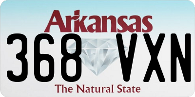 AR license plate 368VXN
