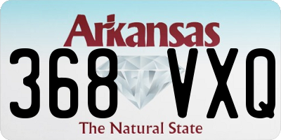 AR license plate 368VXQ