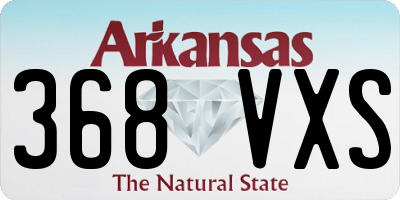 AR license plate 368VXS