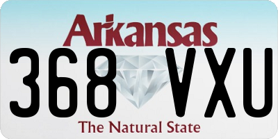 AR license plate 368VXU