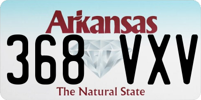 AR license plate 368VXV