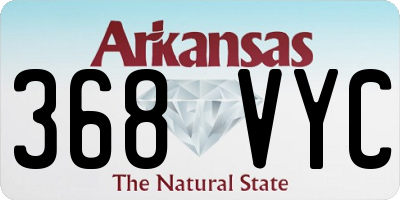 AR license plate 368VYC