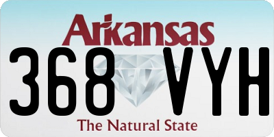 AR license plate 368VYH