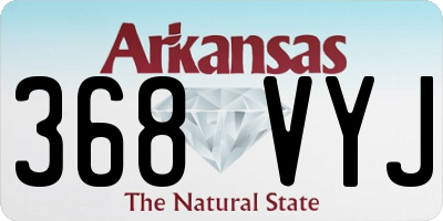 AR license plate 368VYJ