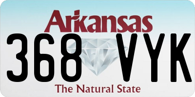 AR license plate 368VYK