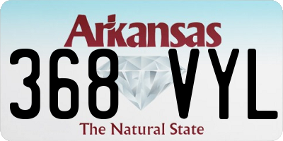 AR license plate 368VYL
