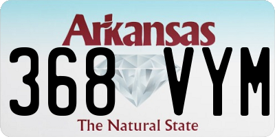 AR license plate 368VYM