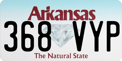 AR license plate 368VYP