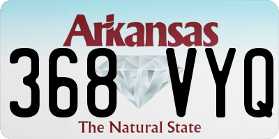 AR license plate 368VYQ