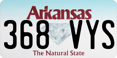 AR license plate 368VYS