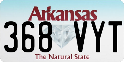 AR license plate 368VYT