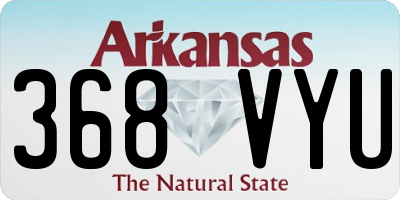 AR license plate 368VYU