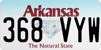 AR license plate 368VYW