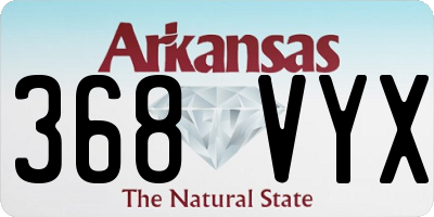 AR license plate 368VYX
