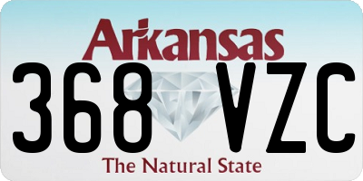 AR license plate 368VZC
