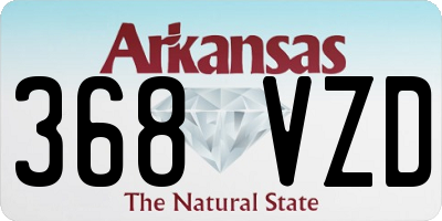 AR license plate 368VZD