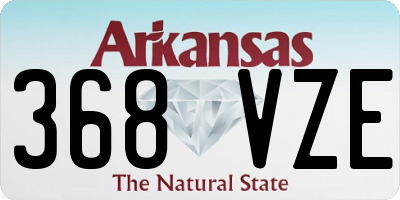 AR license plate 368VZE