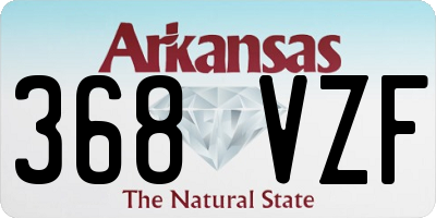 AR license plate 368VZF