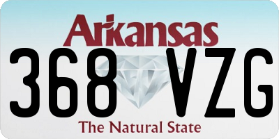 AR license plate 368VZG