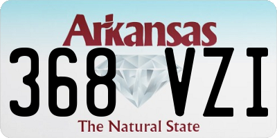 AR license plate 368VZI