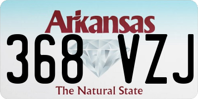 AR license plate 368VZJ