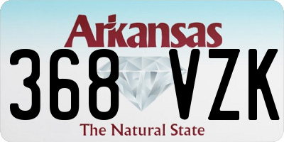 AR license plate 368VZK