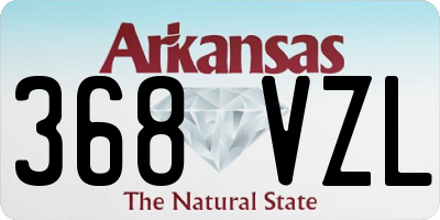 AR license plate 368VZL