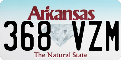 AR license plate 368VZM